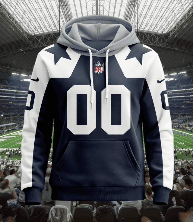 Dallas Cowboys | Hoodie Style Jersey Custom Name And Number