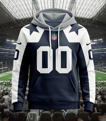 Dallas Cowboys | Hoodie Style Jersey Custom Name And Number