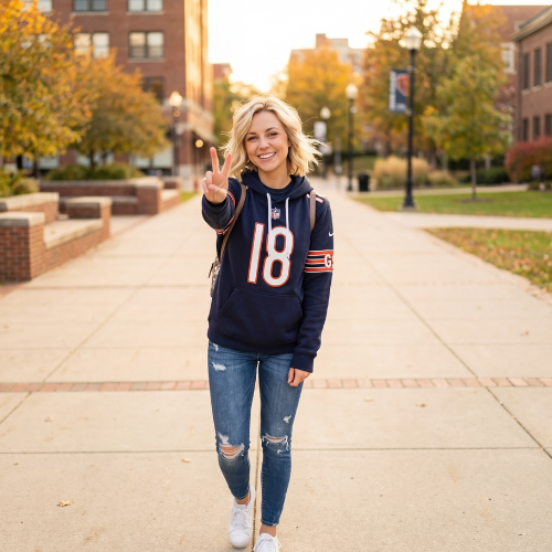 Chicago Bears | Hoodie Style Jersey Custom Name And Number