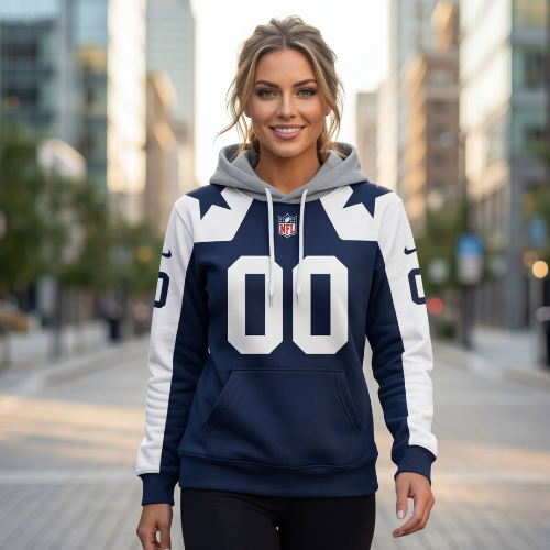 Dallas Cowboys | Hoodie Style Jersey Custom Name And Number