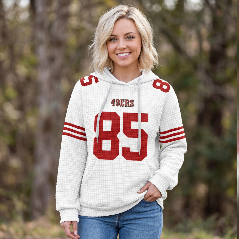 San Francisco 49ers | Premium NFL Unisex Waffle Hoodie (85)
