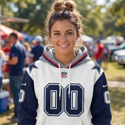 Dallas Cowboys | Hoodie Style Jersey Custom Name And Number