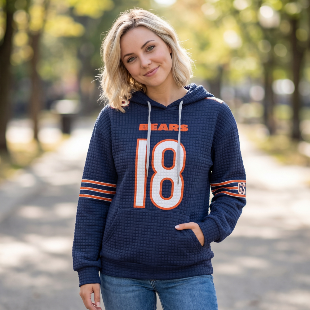Chicago Bears | Premium NFL Unisex Waffle Hoodie (18)