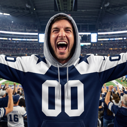Dallas Cowboys | Hoodie Style Jersey Custom Name And Number