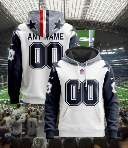 Dallas Cowboys | Hoodie Style Jersey Custom Name And Number