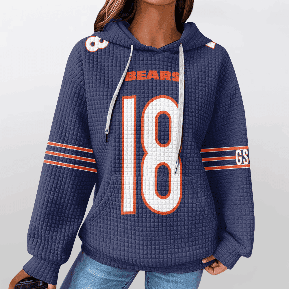 Chicago Bears | Premium NFL Unisex Waffle Hoodie (18)
